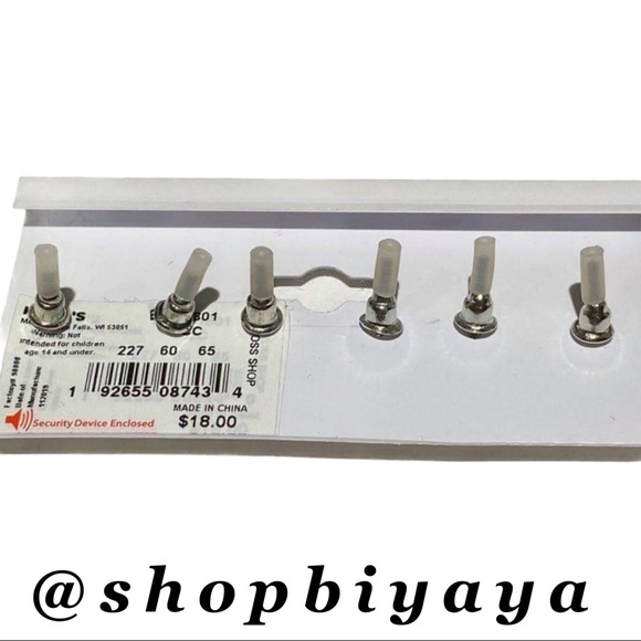 So Silver Tone Simple Minimalist Stud Earrings Set - Picture 2 of 13